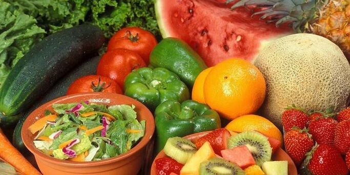 frutas y verduras para la gota