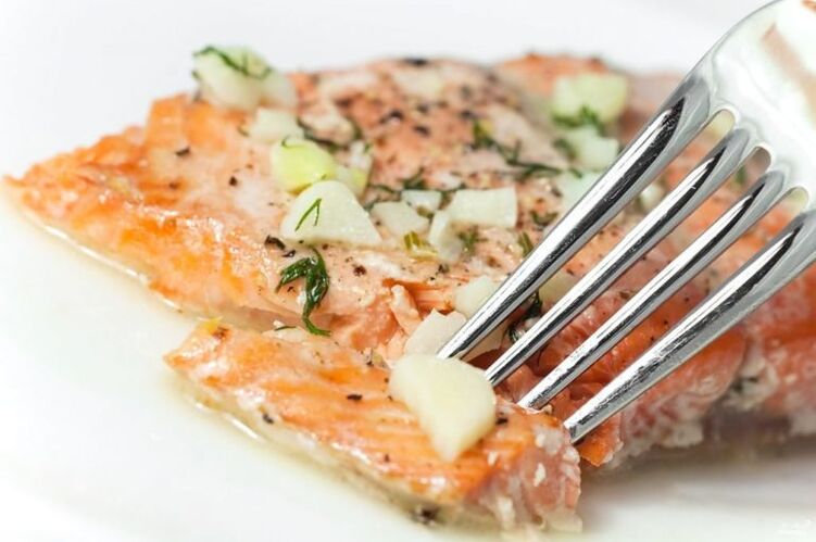 Filete de salmón para un día de proteínas Dieta favorita